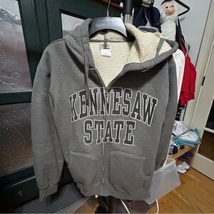 Kennesaw State Gray Zip-Up Hoodie
